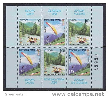 Europa Cept 2004 Bosnia/Herzegovina Serbia Booklet Pane ** Mnh (59436) Rock Bottom - 2004