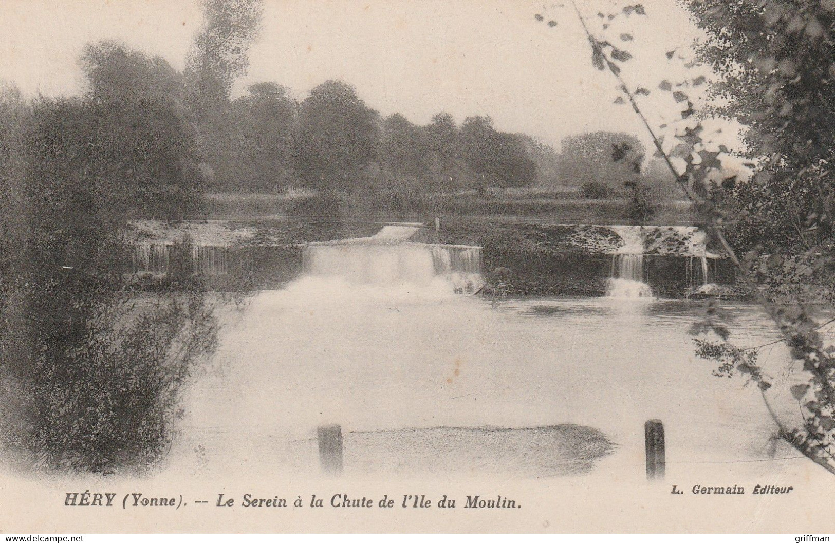 HERY LE SEREIN A LA CHUTE DE L'ILE DU MOULIN TBE - Hery