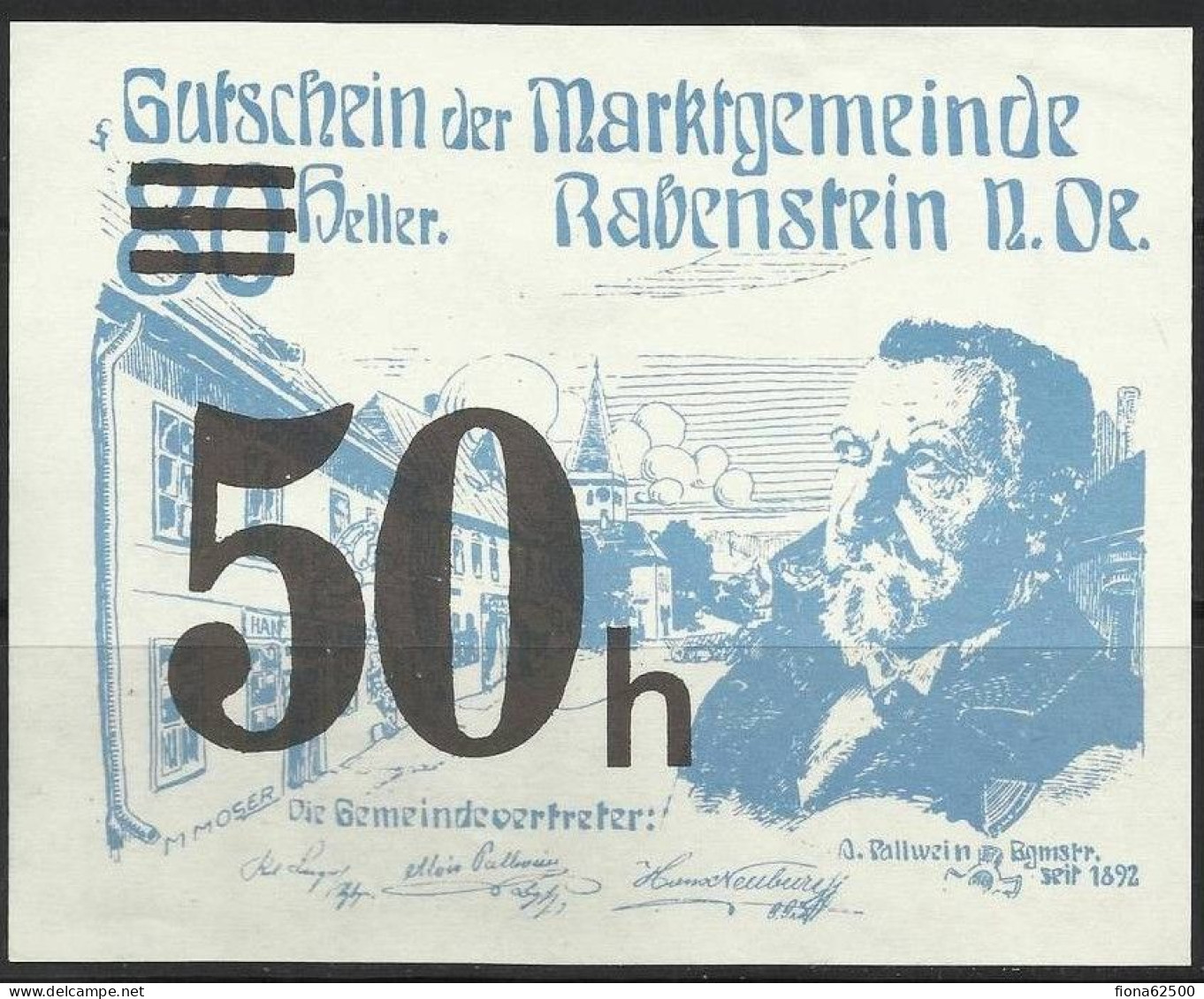 AUTRICHE . 50 HELLER . 1920 . - Autriche