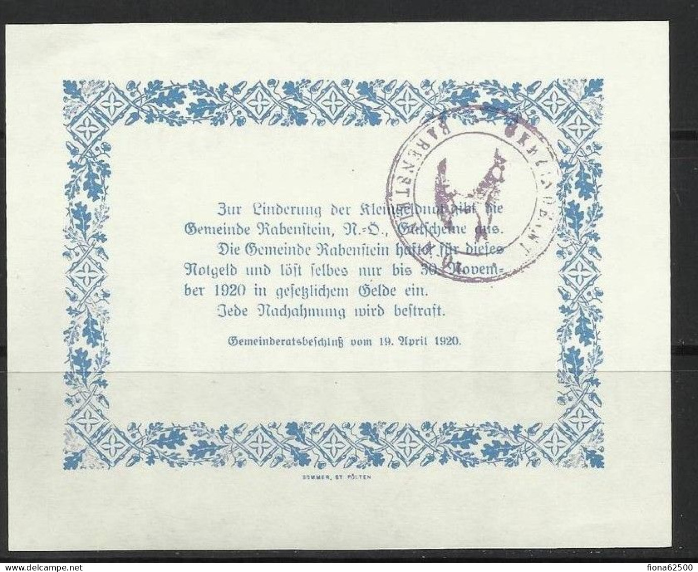 AUTRICHE . 50 HELLER . 1920 . - Oesterreich