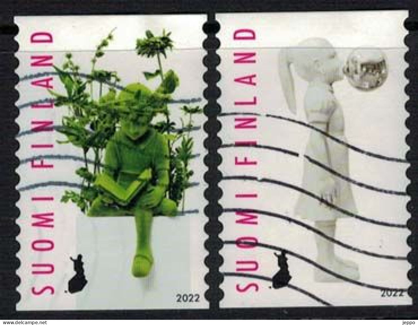 2022 Finland, Posti's Art Award, Complete Set Used. - Used Stamps