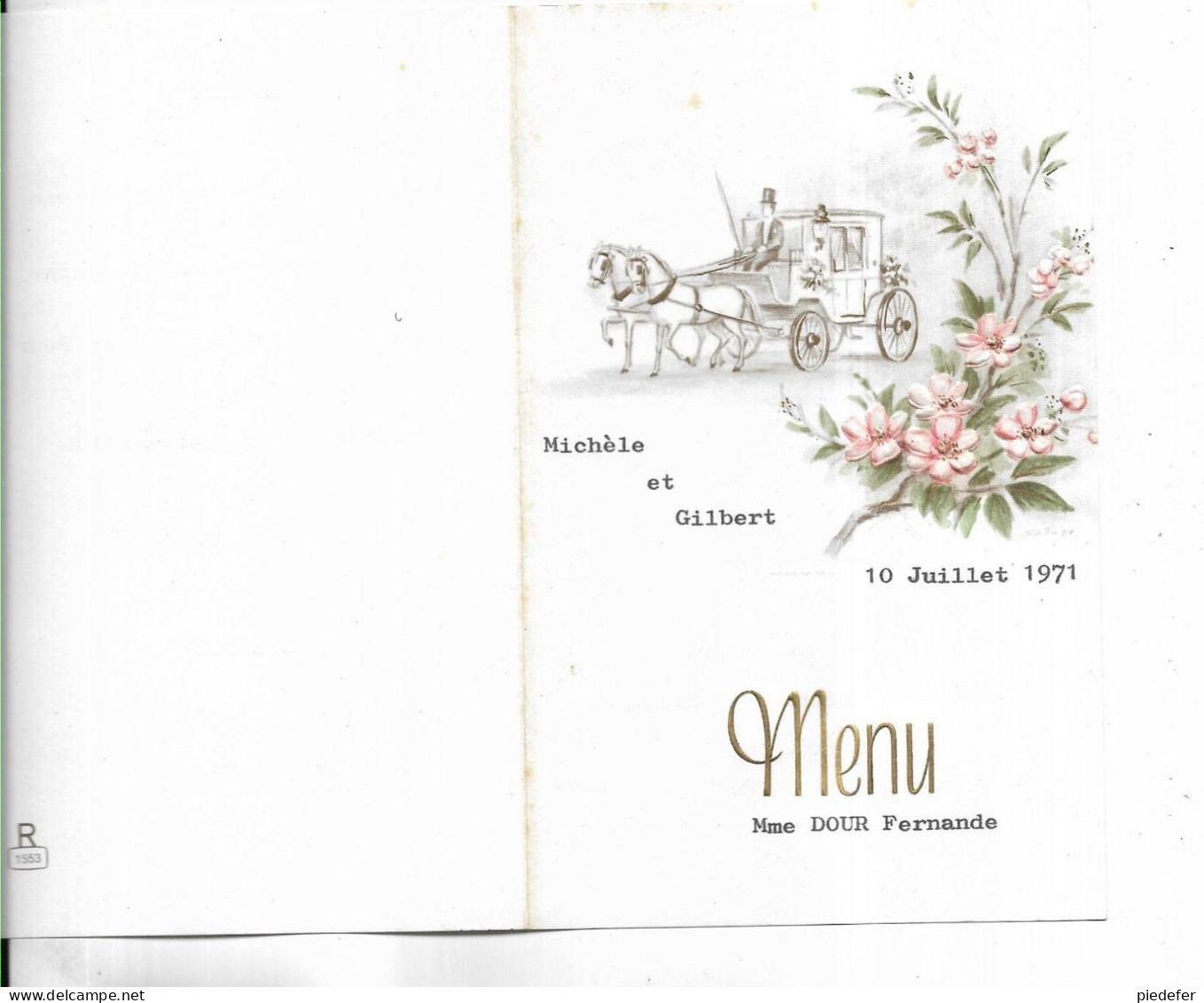 Lot De 10 Menus Anciens Et Différends. Voir Les Scans Et Liste Ci-dessous. - Menus