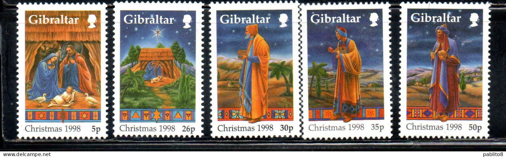 GIBRALTAR GIBILTERRA 1998 CHRISTMAS NATALE NOEL WEIHNACHTEN NAVIDAD SERIE COMPLETA COMPLETE SET MNH - Gibraltar