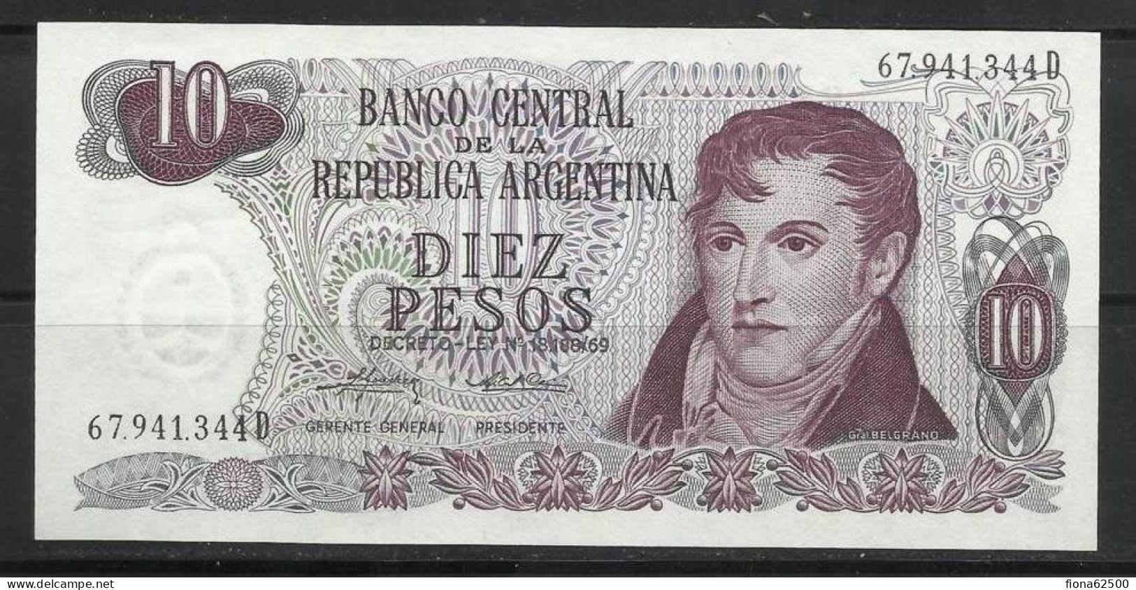 ARGENTINE . 10 PESOS . - Argentinië