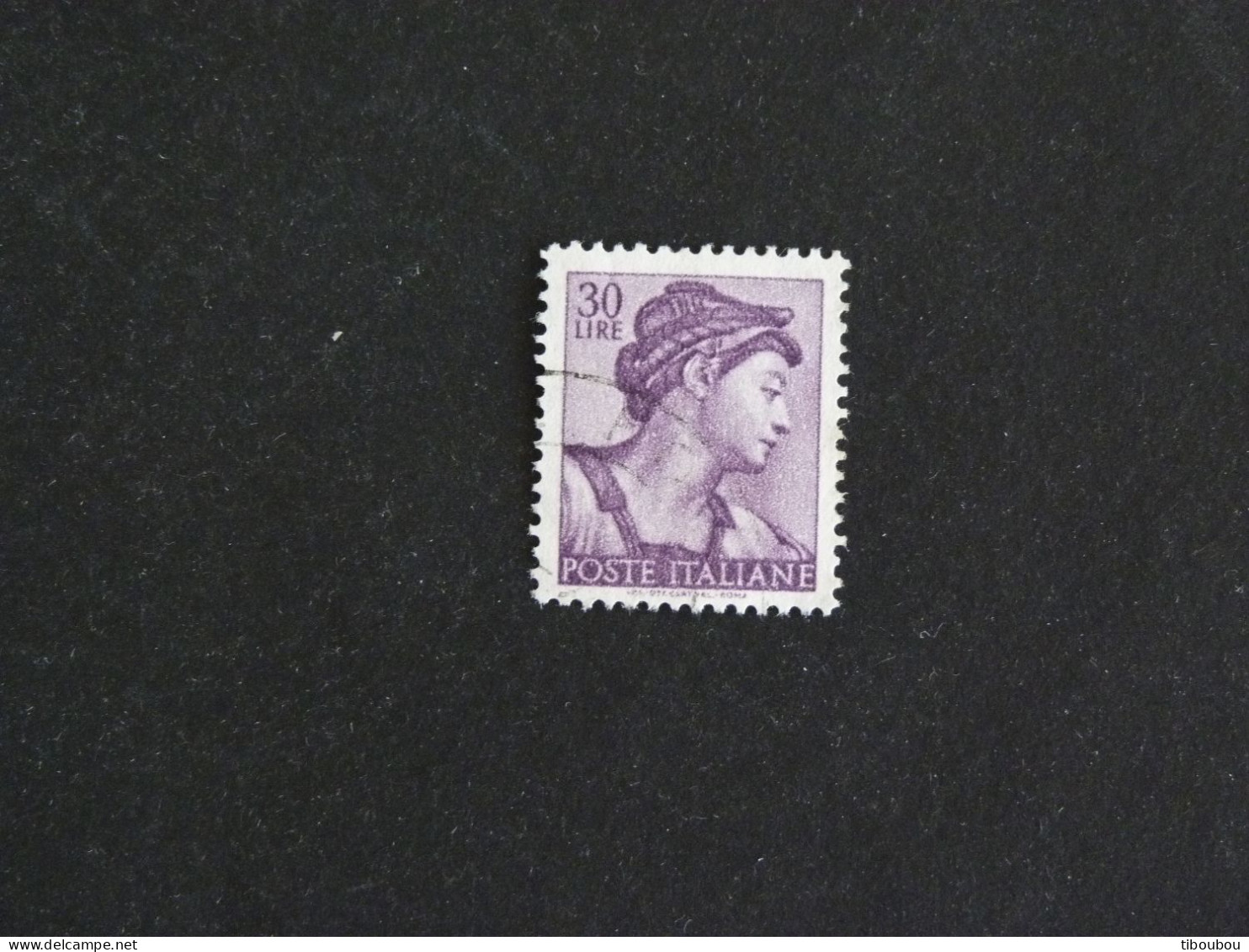 ITALIE ITALIA YT 832 OBLITERE - SERIE MICHEL ANGE PLAFOND CHAPELLE SIXTINE / SIBYLLE D'ERYTHREE - 1961-70: Used