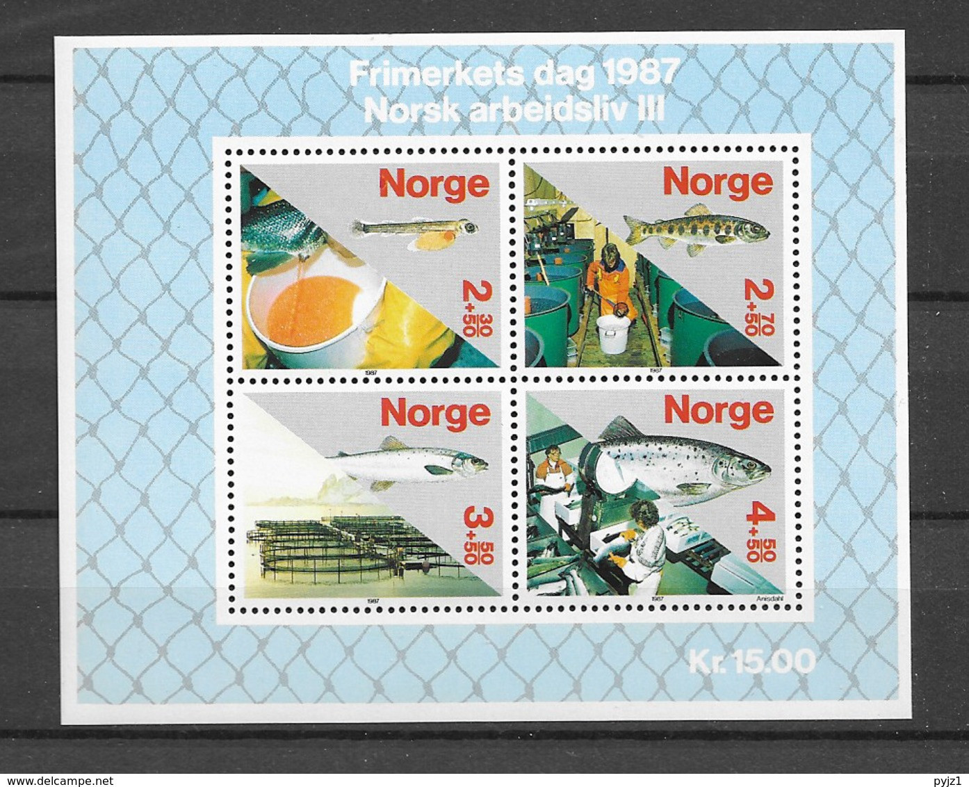 1987 MNH Norway, Mi Block 7 - Alimentation