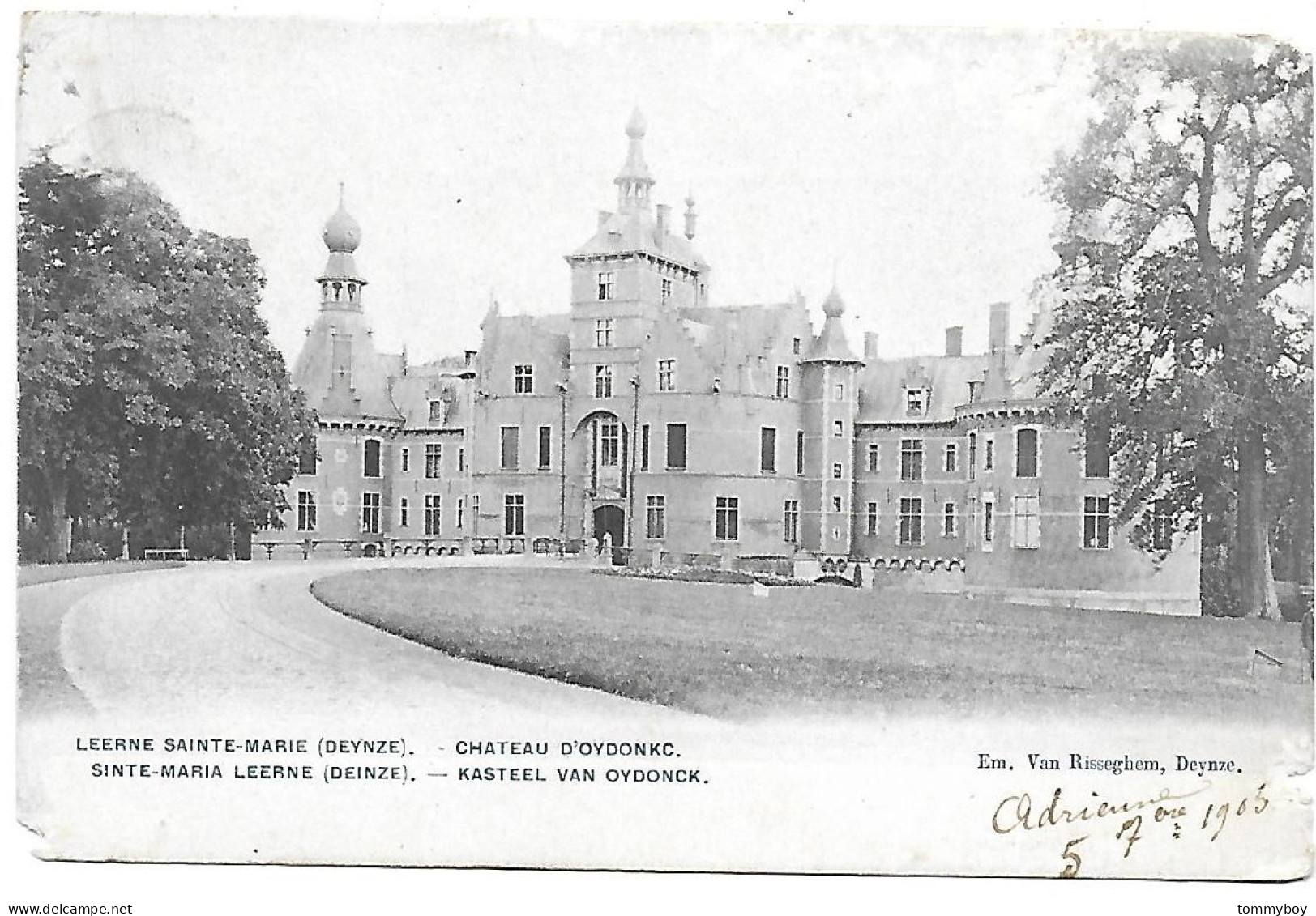 CPA Leerne Sainte-Marie (Deynze), Château D'Oydonck (slechte Staat) - Deinze