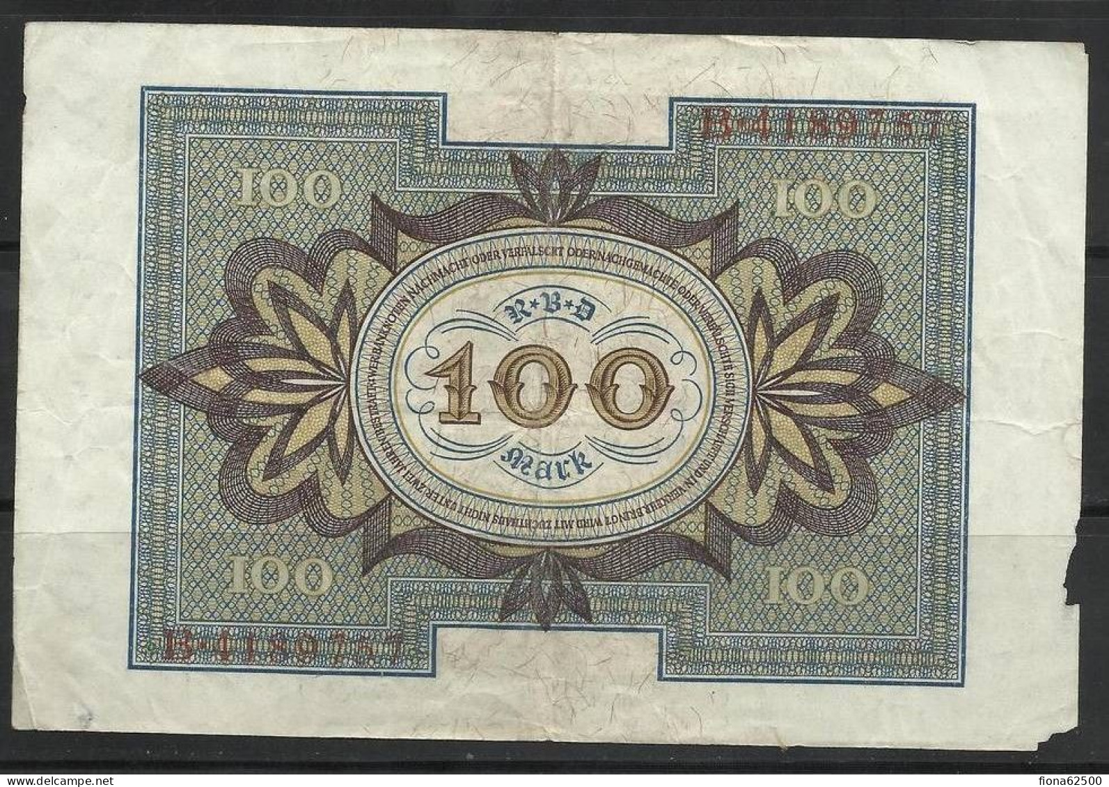 ALLEMAGNE . 100 MARK . 1920 . - 100 Mark