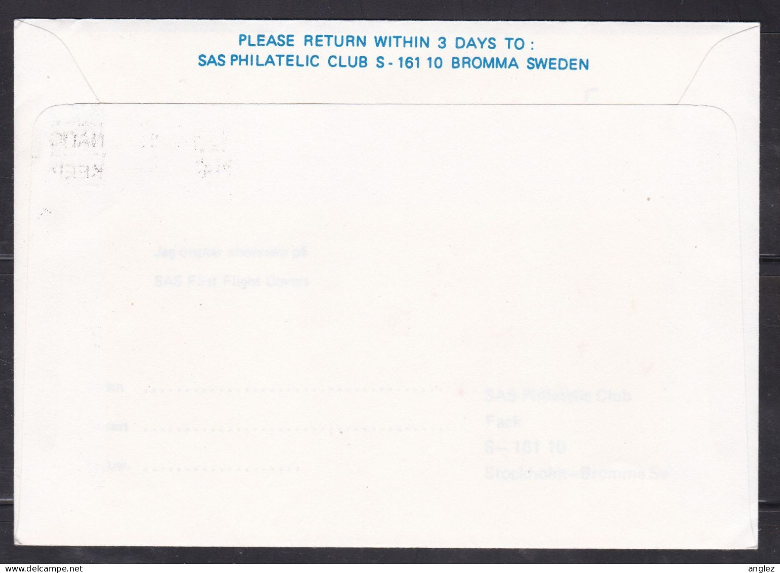 United Nations New York - 1977 SAS Cargo  First Flight Cover NY To Bergen Norway - Storia Postale