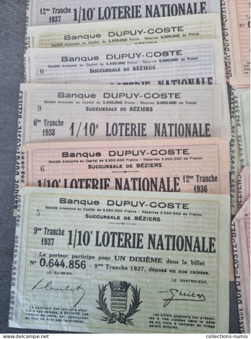 Billets Loterie Nationale - Billetes De Lotería