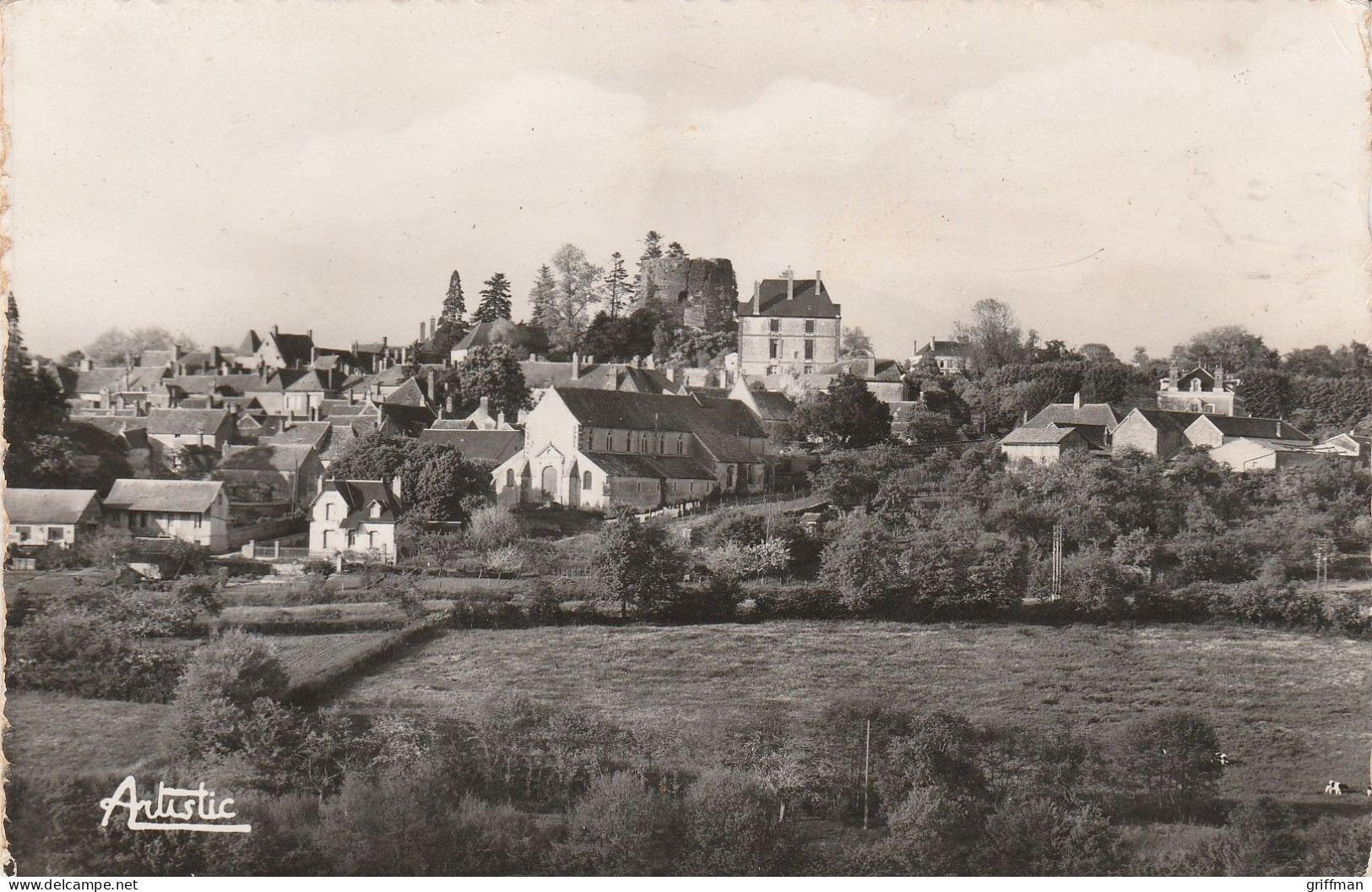 SAINT SAUVEUR EN PUISAYE VUE GENERALE 1958 CPSM 9X14 TBE - Saint Sauveur En Puisaye