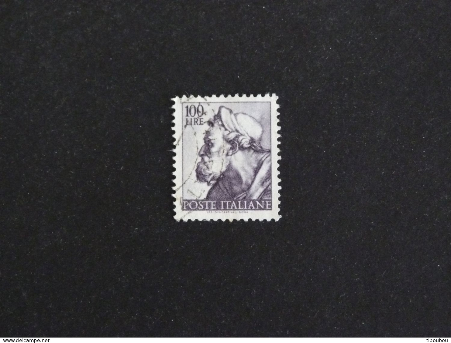 ITALIE ITALIA YT 839 OBLITERE - SERIE MICHEL ANGE PLAFOND CHAPELLE SIXTINE / PROPHETE EZECHIEL - 1961-70: Used