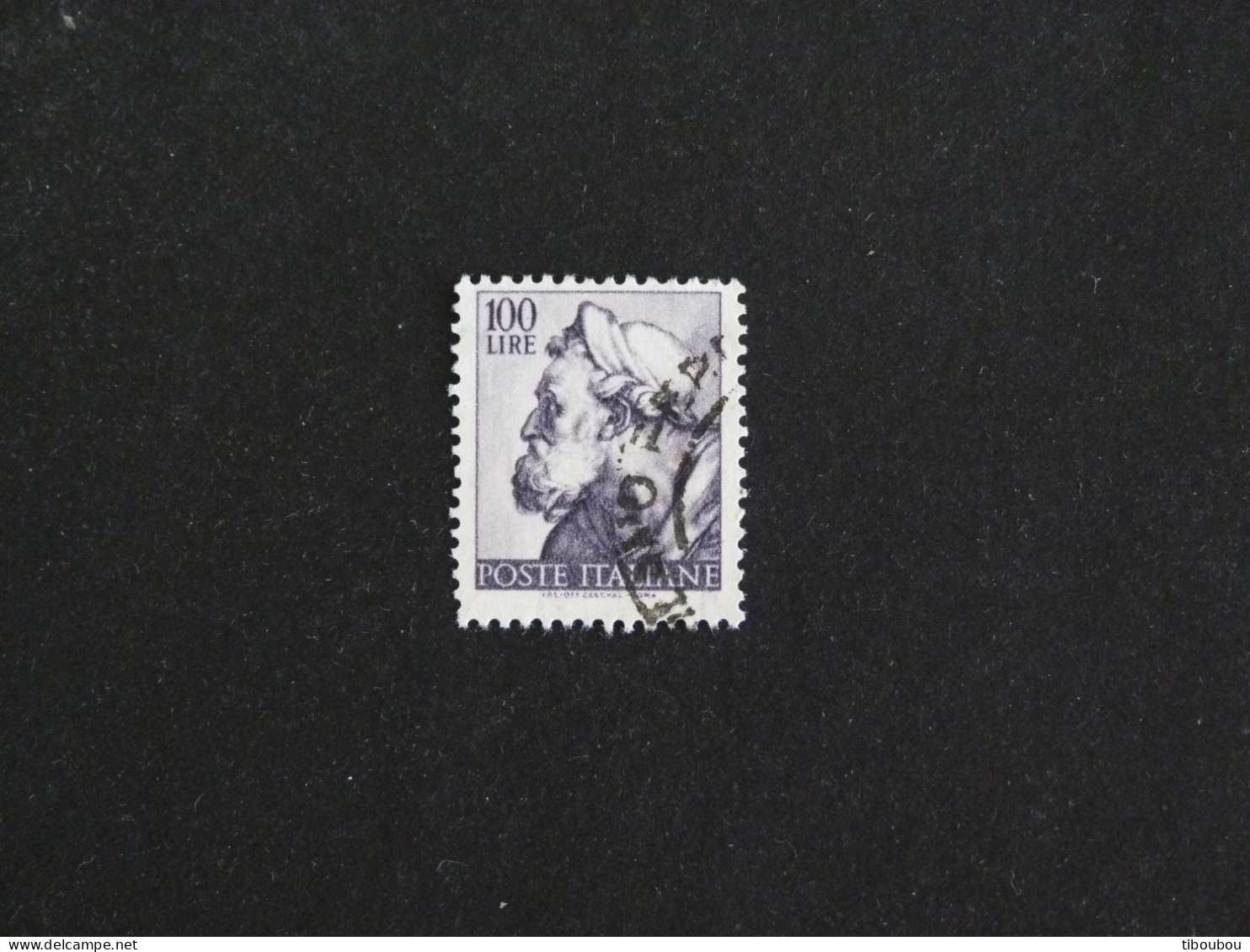 ITALIE ITALIA YT 839 OBLITERE - SERIE MICHEL ANGE PLAFOND CHAPELLE SIXTINE / PROPHETE EZECHIEL - 1961-70: Used