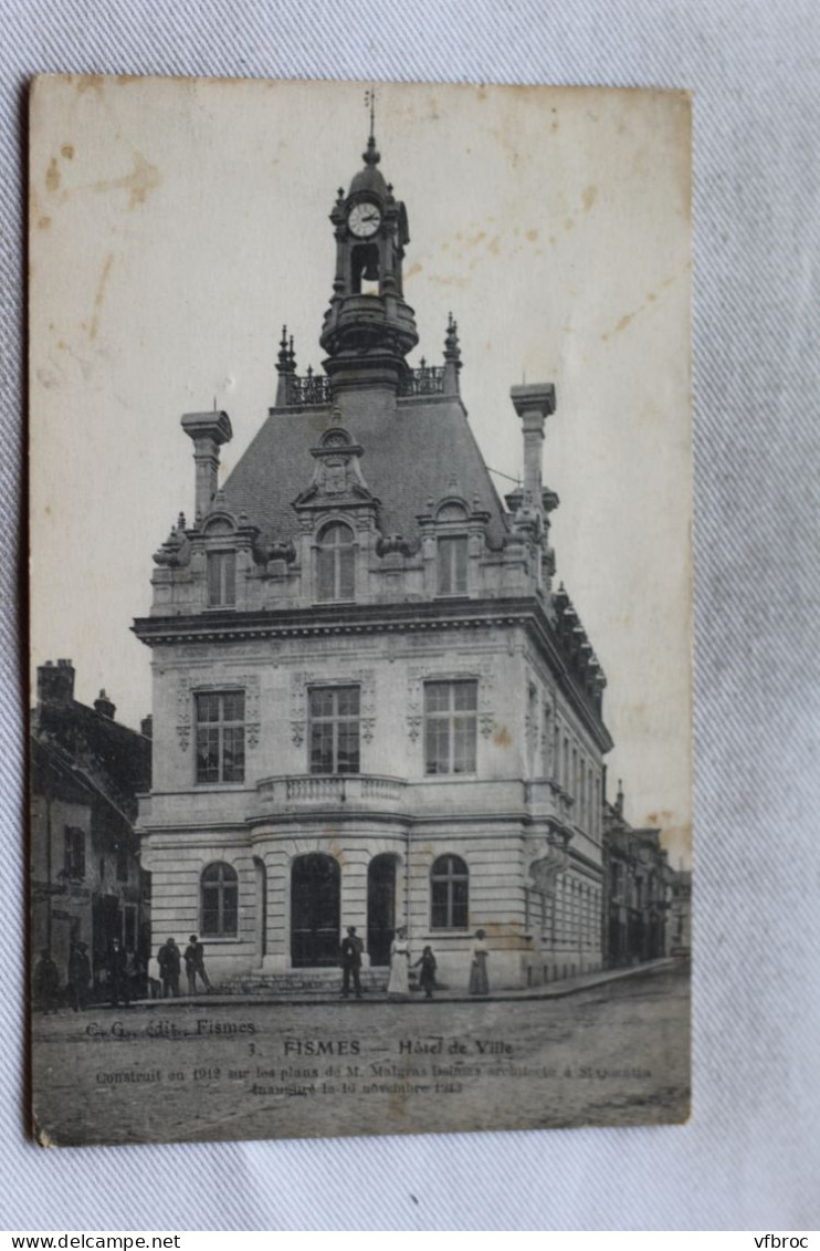 N233, Fismes, Hôtel De Ville, Marne 51 - Fismes