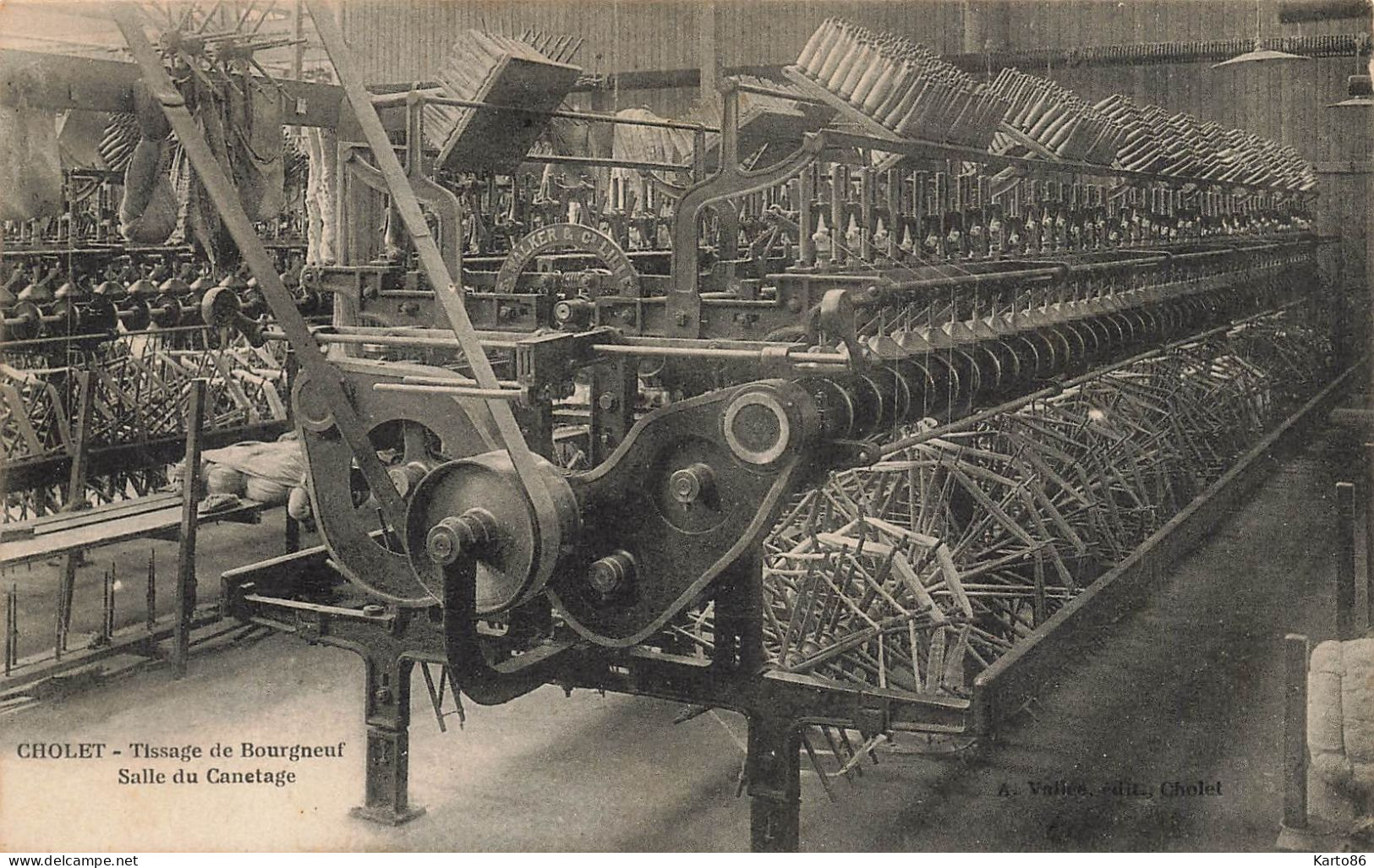 Cholet * Tissage De Bourgneuf , Salle De Canetage * Machines Usine Industrie - Cholet