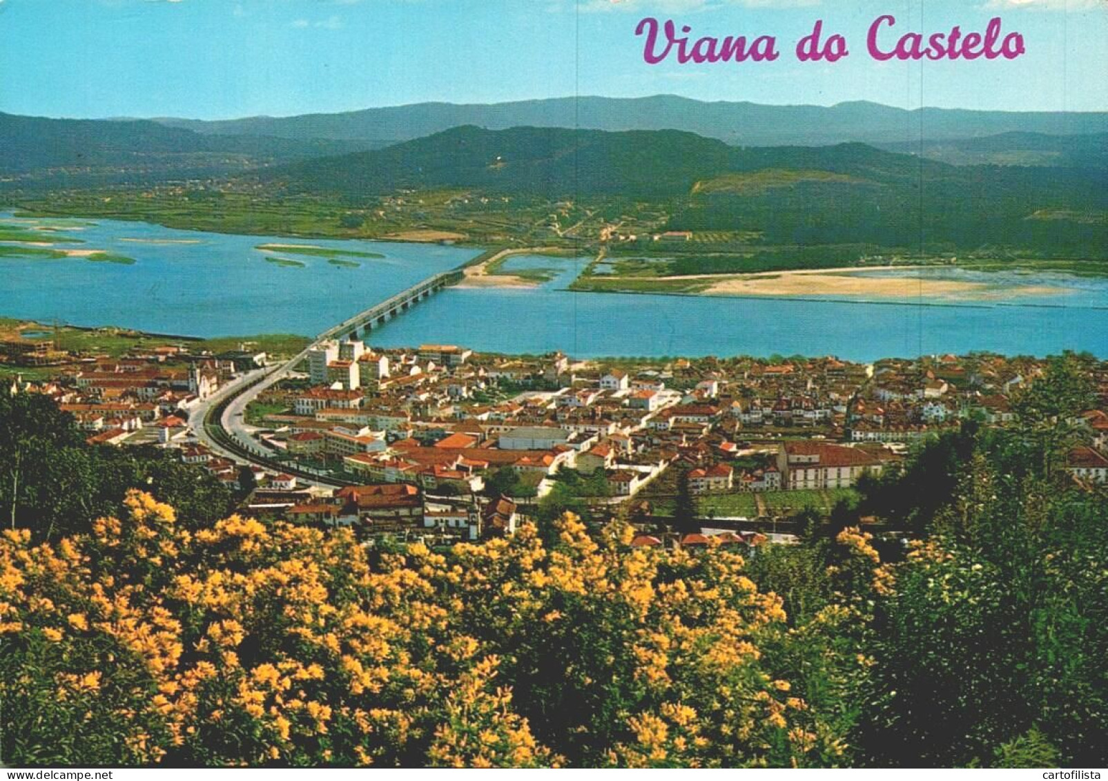 VIANA DO CASTELO - Vista Parcial Da Cidade - LUSOCOLOR  (2 Scans) - Viana Do Castelo