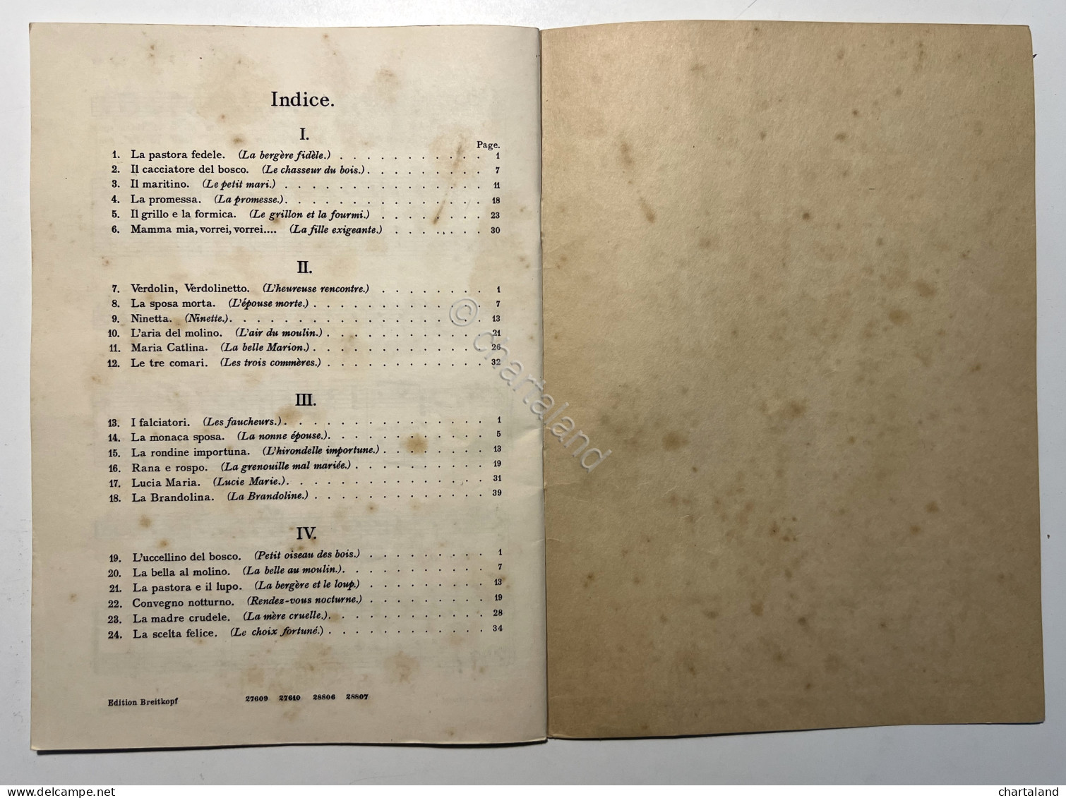 L. Sinigaglia - Vecchie Canzoni Popolari Del Piemonte N. I - Op. 40 - Ed. 1914 - Altri & Non Classificati