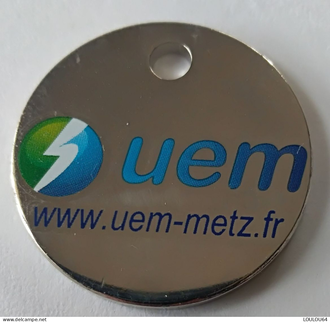 Jeton De Caddie - UEM - Usine D'Electricité De Metz (57) - En Métal - Neuf - (1) - - Munten Van Winkelkarretjes