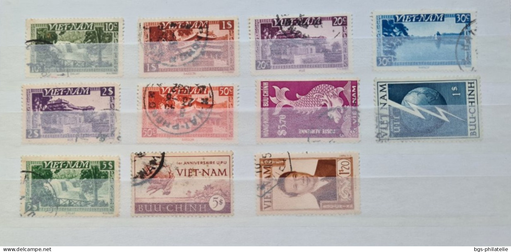 Collection de timbres de colonies Françaises oblitérés.