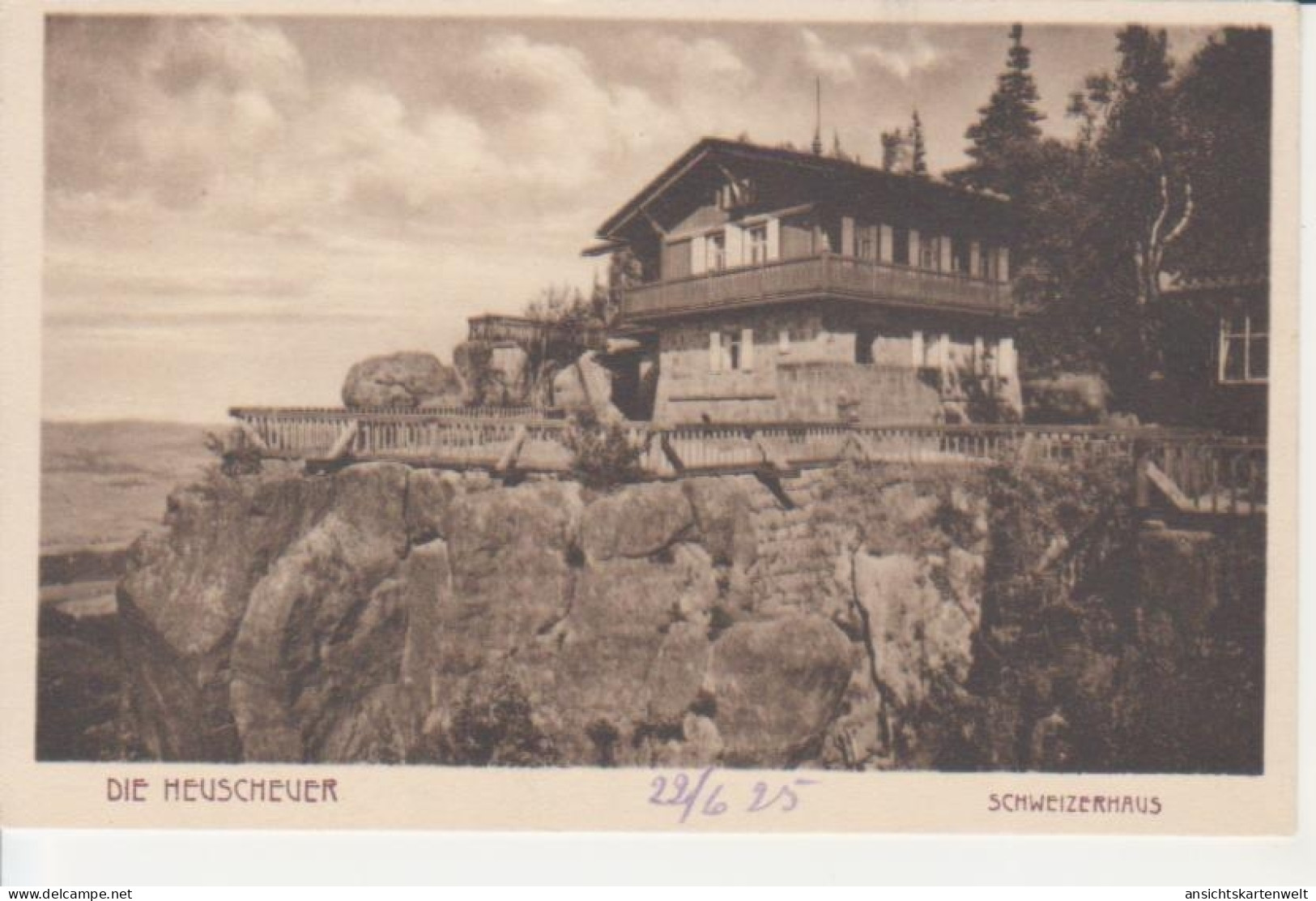 Die Heuscheuer - Schweizer Haus Ngl #217.468 - Sudeten