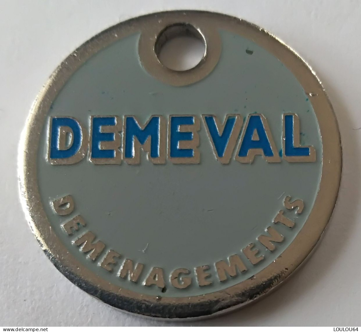 Jeton De Caddie - DEMEVAL - DEMENAGEMENT - En Métal - (1) - - Trolley Token/Shopping Trolley Chip