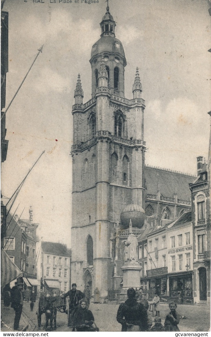 HAL     LA PLACE ET L'EGLISE       ZIE AFBEELDINGEN - Halle