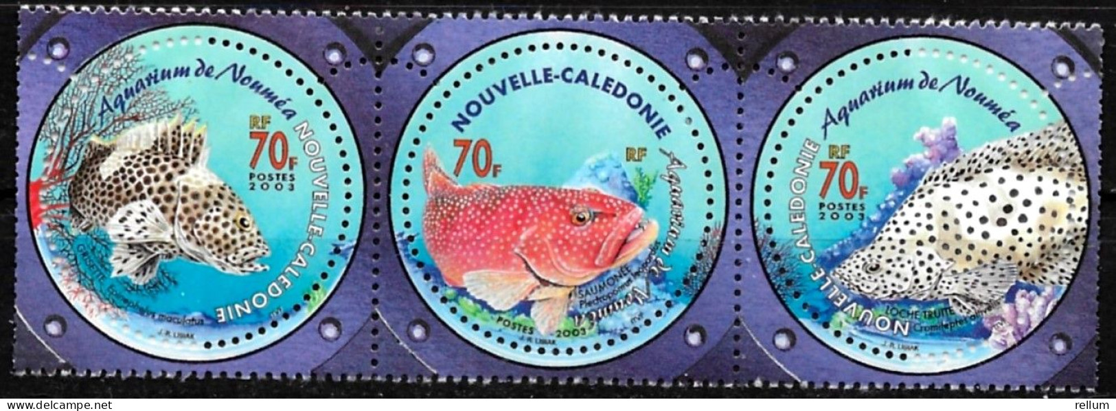 Nouvelle Calédonie 2003 - Yvert Et Tellier Nr. 890/892 Se Tenant - Michel Nr. 1292/1294 Zusammenhängend ** - Unused Stamps