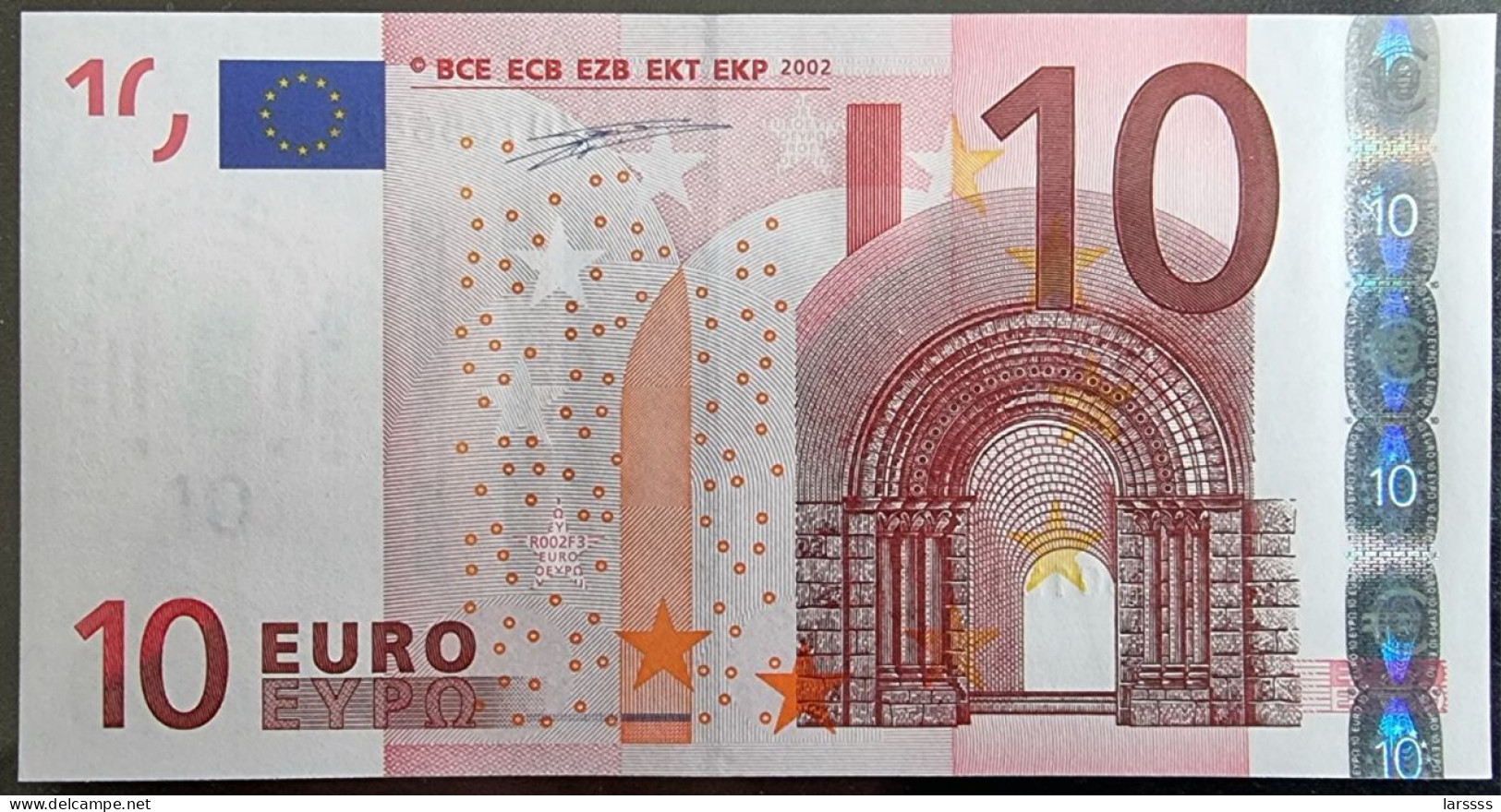 1 X 10€ Euro Duisenberg R002F3 X01686801233 - UNC - 10 Euro