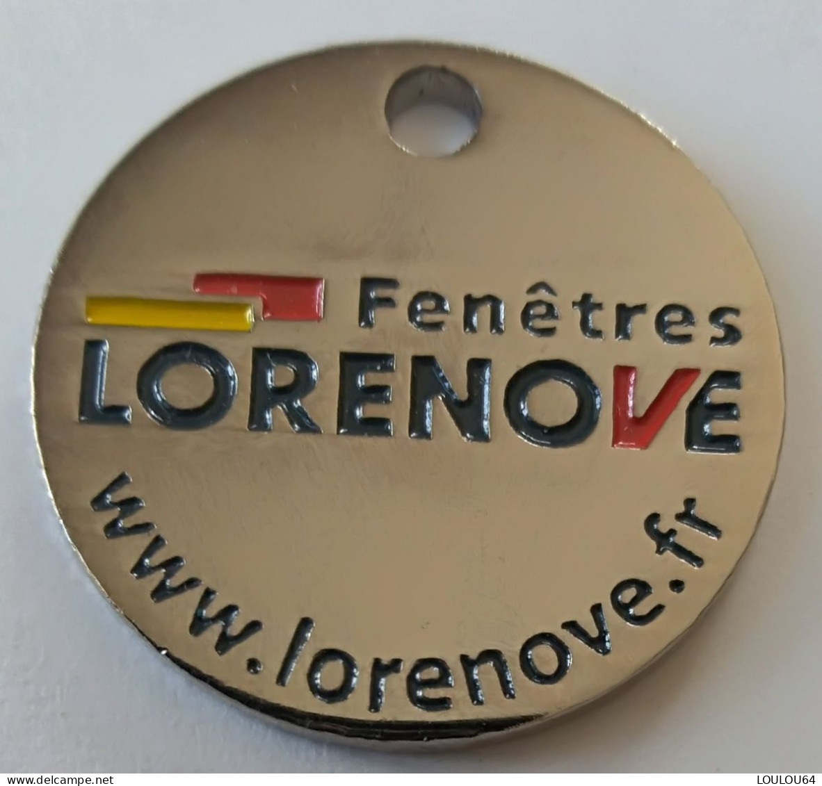 Jeton De Caddie - Fenêtres LORENOVE - En Métal - Neuf - (1) - - Moneda Carro