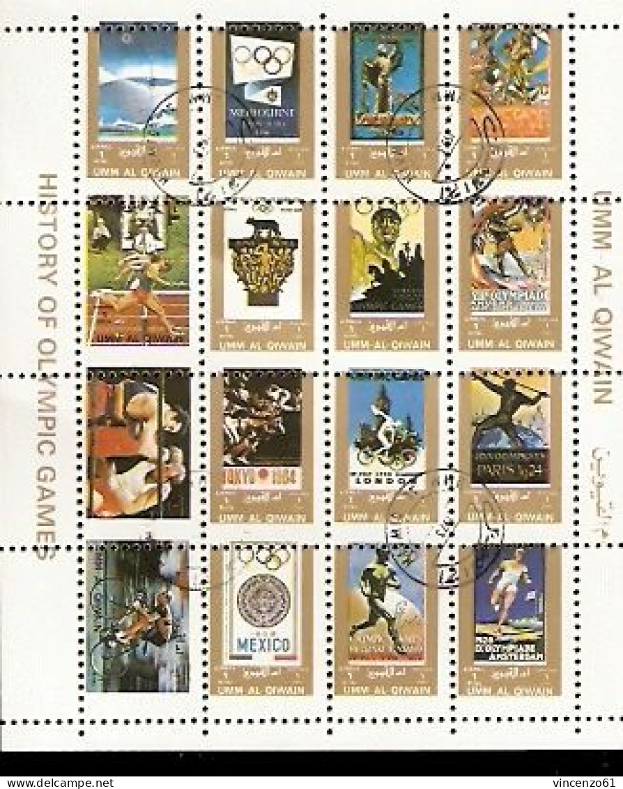 UMM AL QIWAIN OLIMPIC POST CARD IN THE STAMPS - Other & Unclassified