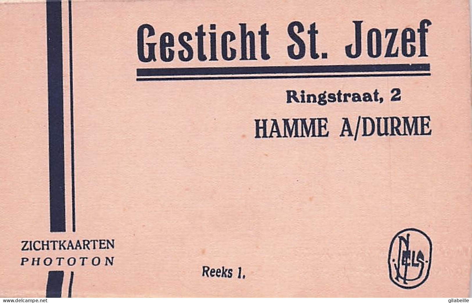 School HAMME  - Gesticht St Jozef - Ringstraat 2 - 12 Stuks - Reek 1 - In Perfecte Staat - Hamme
