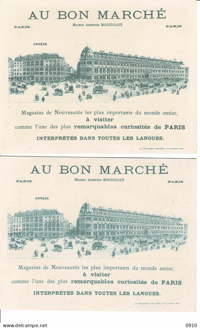 AU BON MARCHE-STORIA DI FOUILLIS LES OIES-LPA2 LITHOGRAPHIE PARISIENNE-VOLLEDIGE SET 6/6-DIM.107/138MM - Au Bon Marché