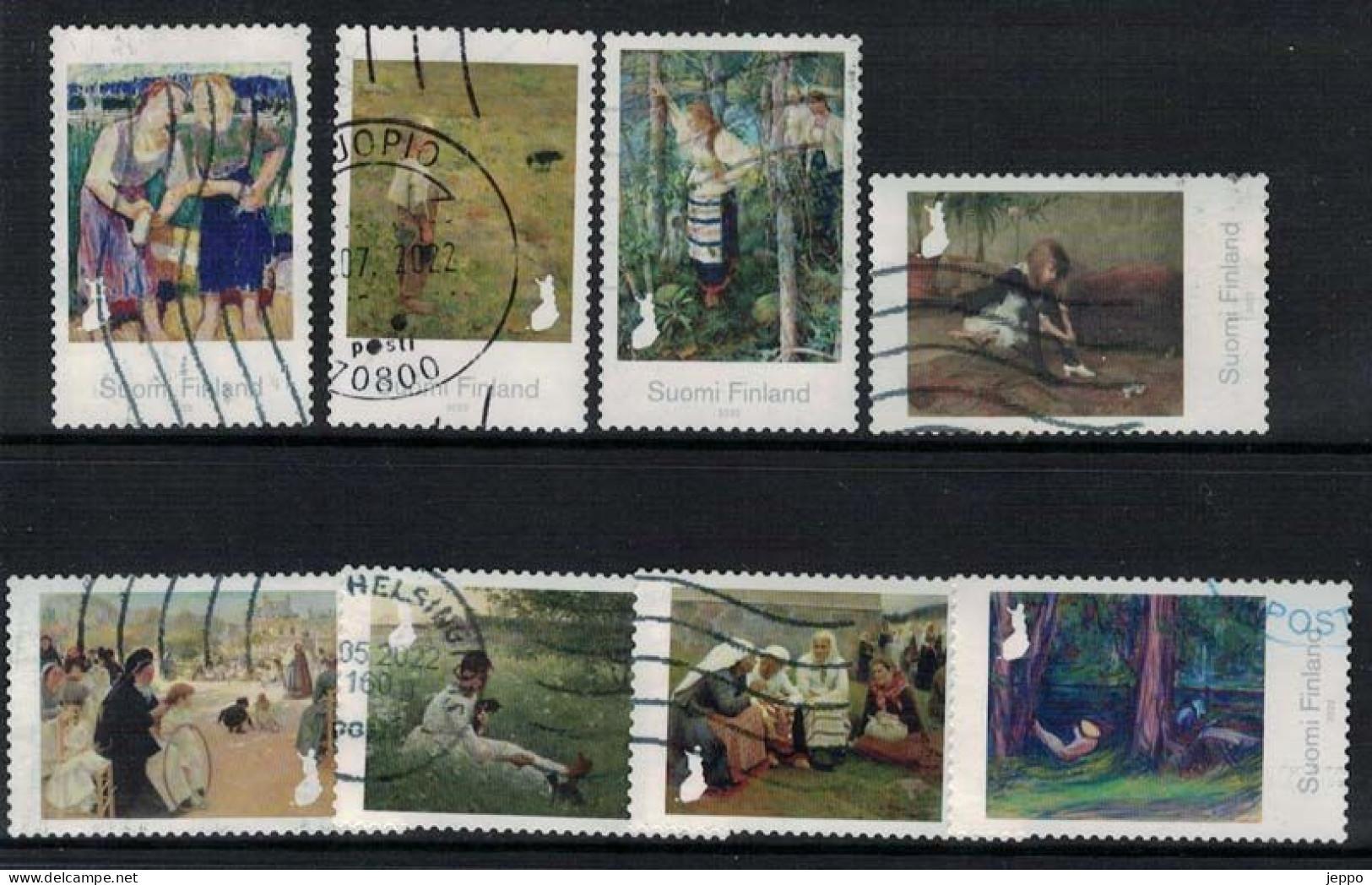 2022 Finland, Finnish Art Classics II, Complete Set Used. - Used Stamps
