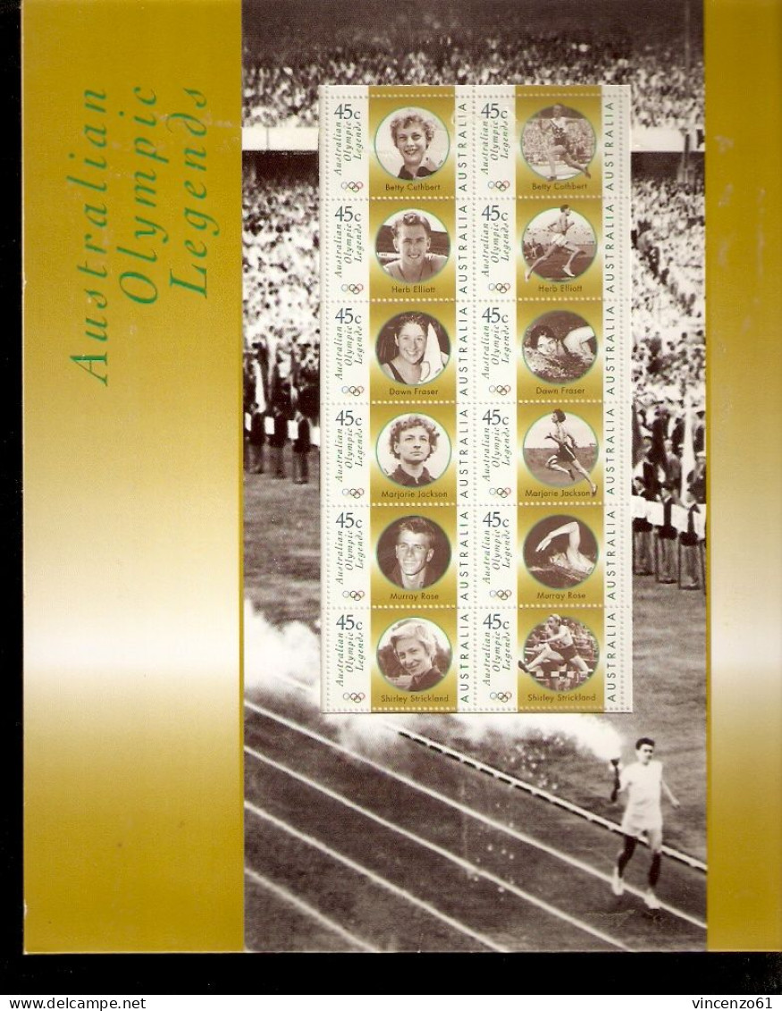 AUSTRALIA 1997 OLIMPIC LEGEND FOLDER - Other & Unclassified