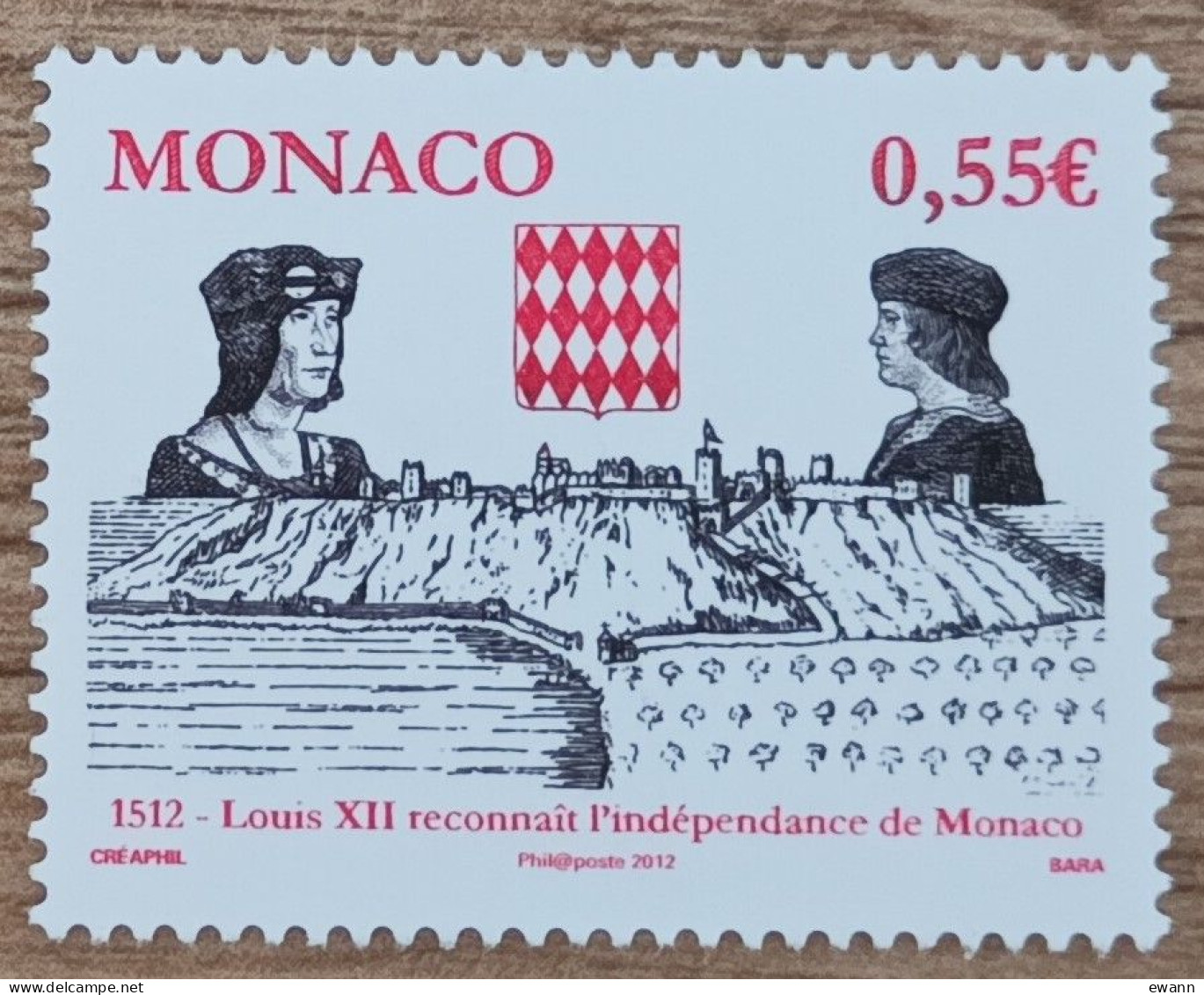 Monaco - YT N°2819 - 500e Anniversaire De L'Indépendance De Monaco - 2012 - Neuf - Unused Stamps
