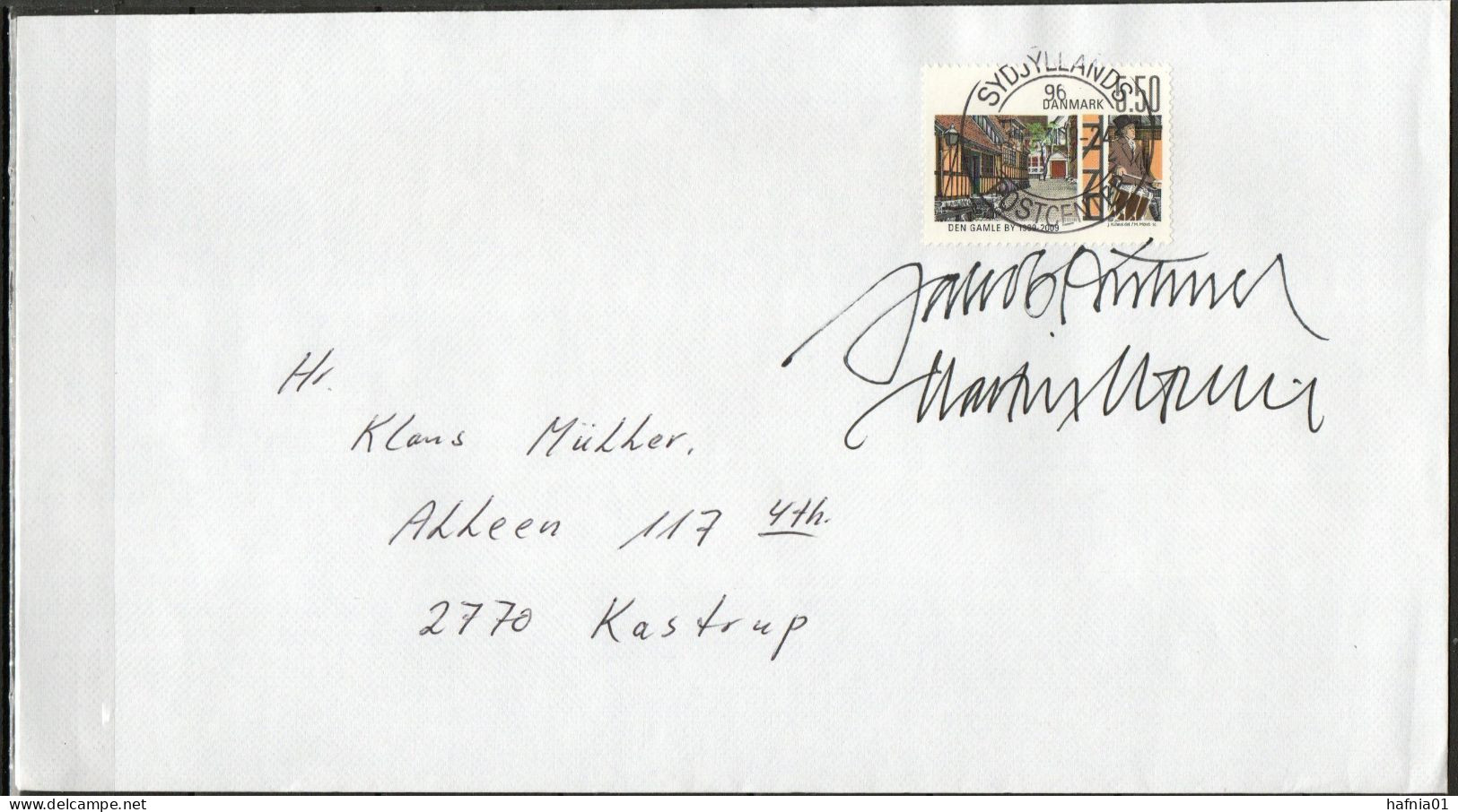 Martin Mörck. Denmark 2009. Open Air Museum "Den Gamle By". Michel 1517 On Letter. Signed. - Storia Postale