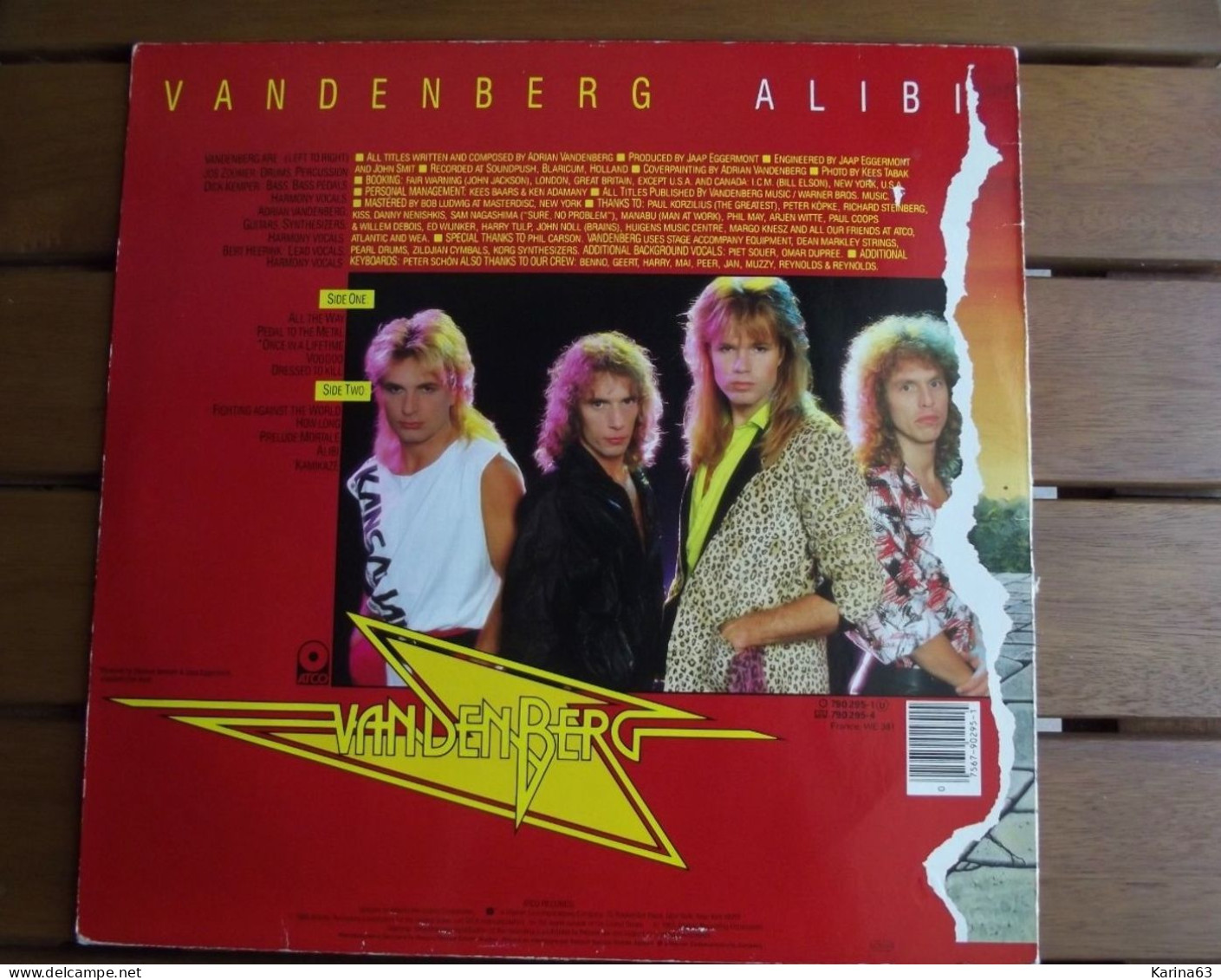 Lot 4 albums : Vandenberg(LP) - Big Country (LP) - America (LP)- Kashmir (LP)