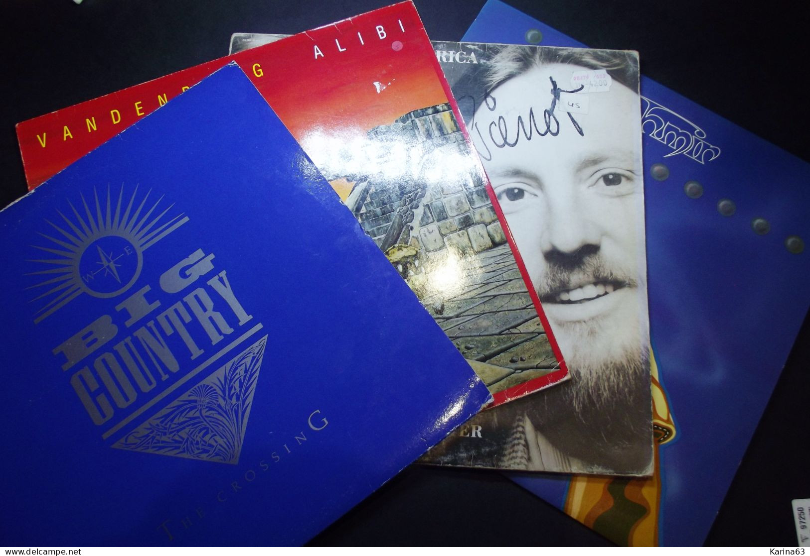 Lot 4 albums : Vandenberg(LP) - Big Country (LP) - America (LP)- Kashmir (LP)