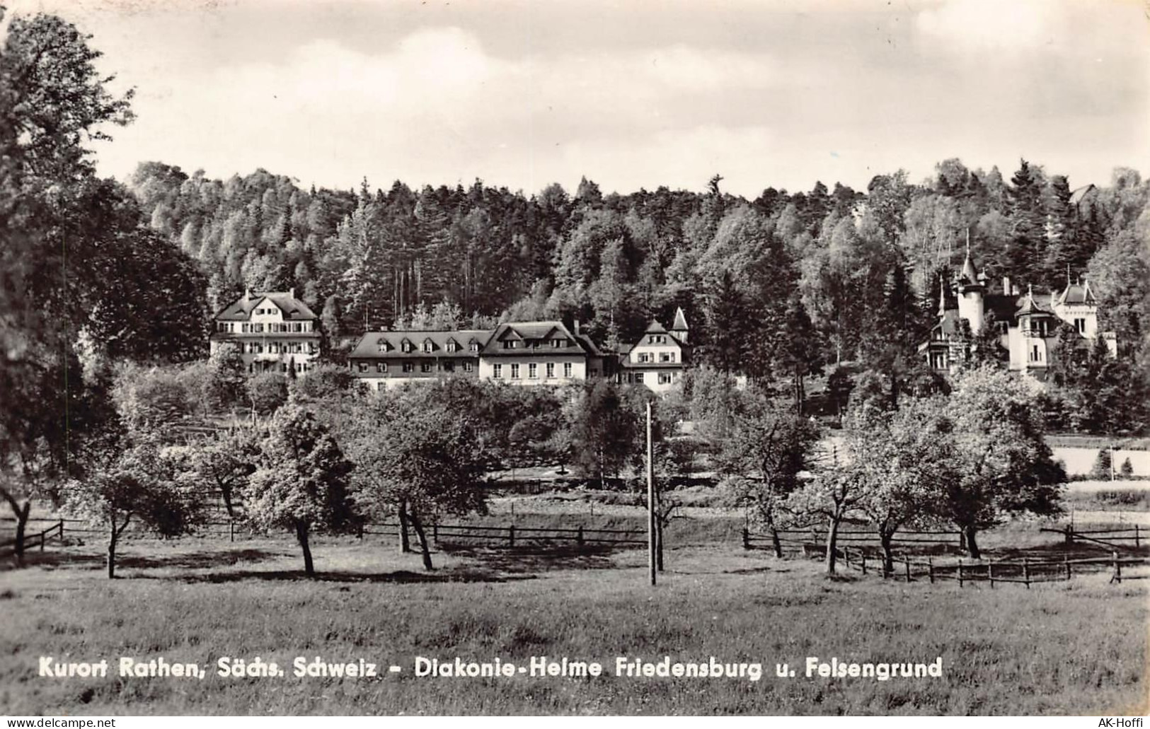 Rathen, Sächs. Schweiz - Diakonie-Heime Friedensburg U. Felsengrund - Rathen