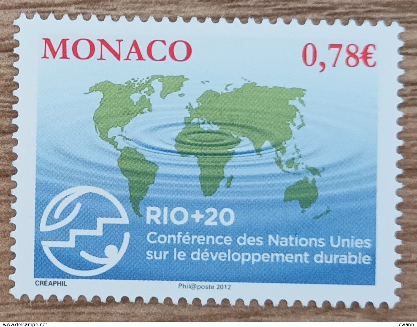 Monaco - YT N°2832 - RIO+20 / Conférence Des Nations Unies Sur Le Développement Durable - 2012 - Neuf - Ungebraucht