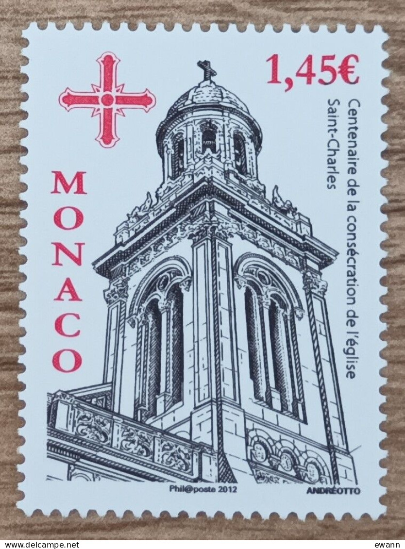 Monaco - YT N°2846 - Consécration De L'église Saint Charles - 2012 - Neuf - Unused Stamps