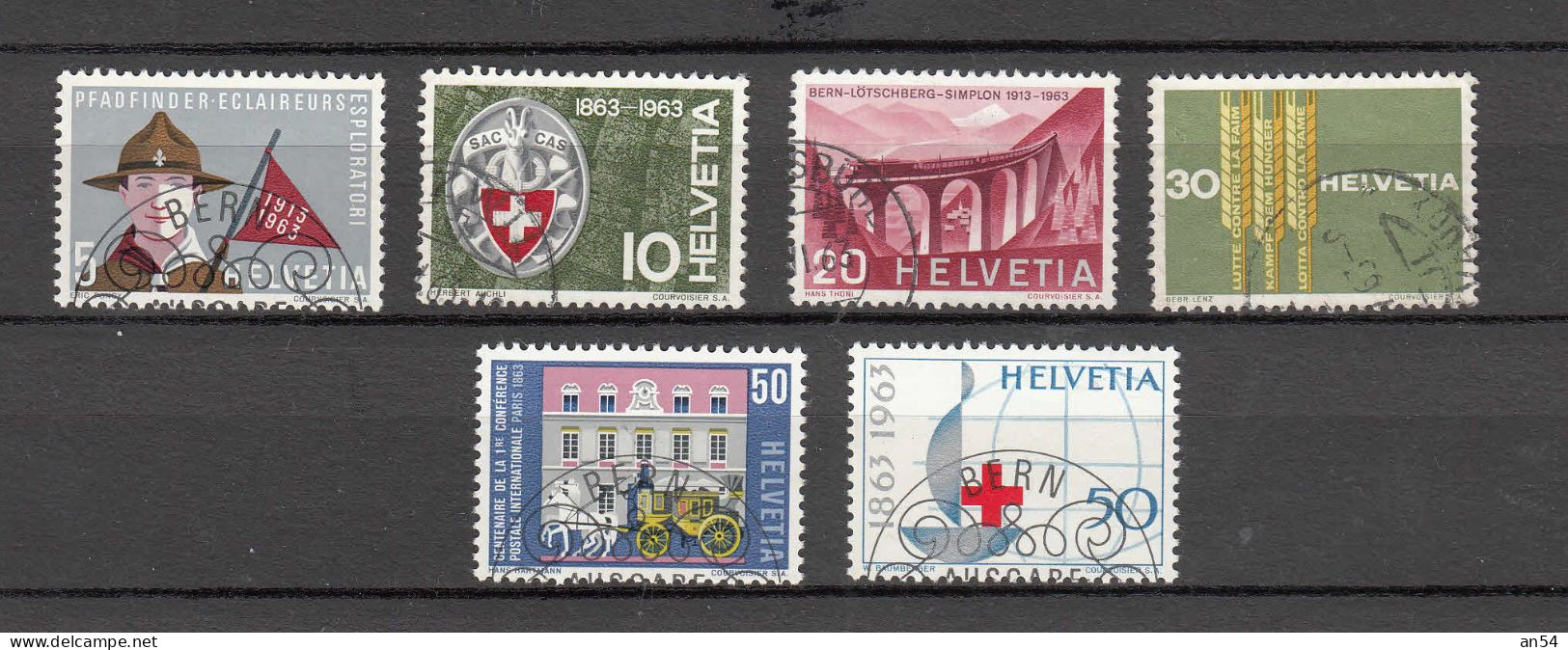 1963  N° 395 à 400    OBLITERES       CATALOGUE SBK - Used Stamps