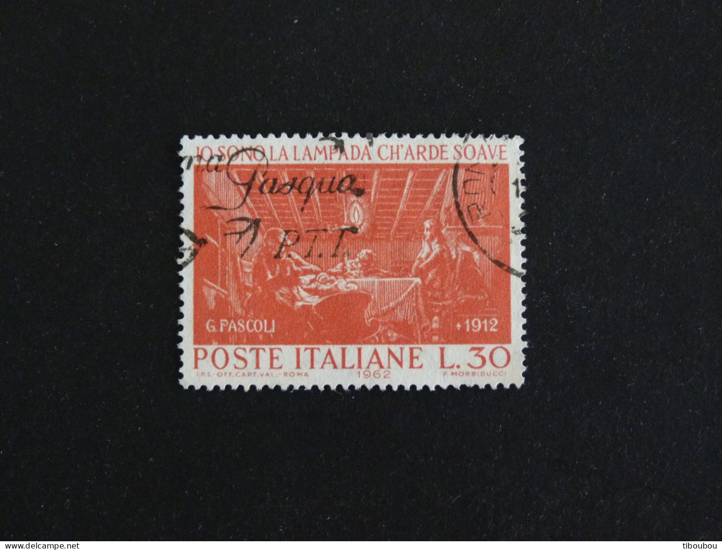 ITALIE ITALIA YT 862 OBLITERE - G. PASCOLI POETE - 1961-70: Afgestempeld