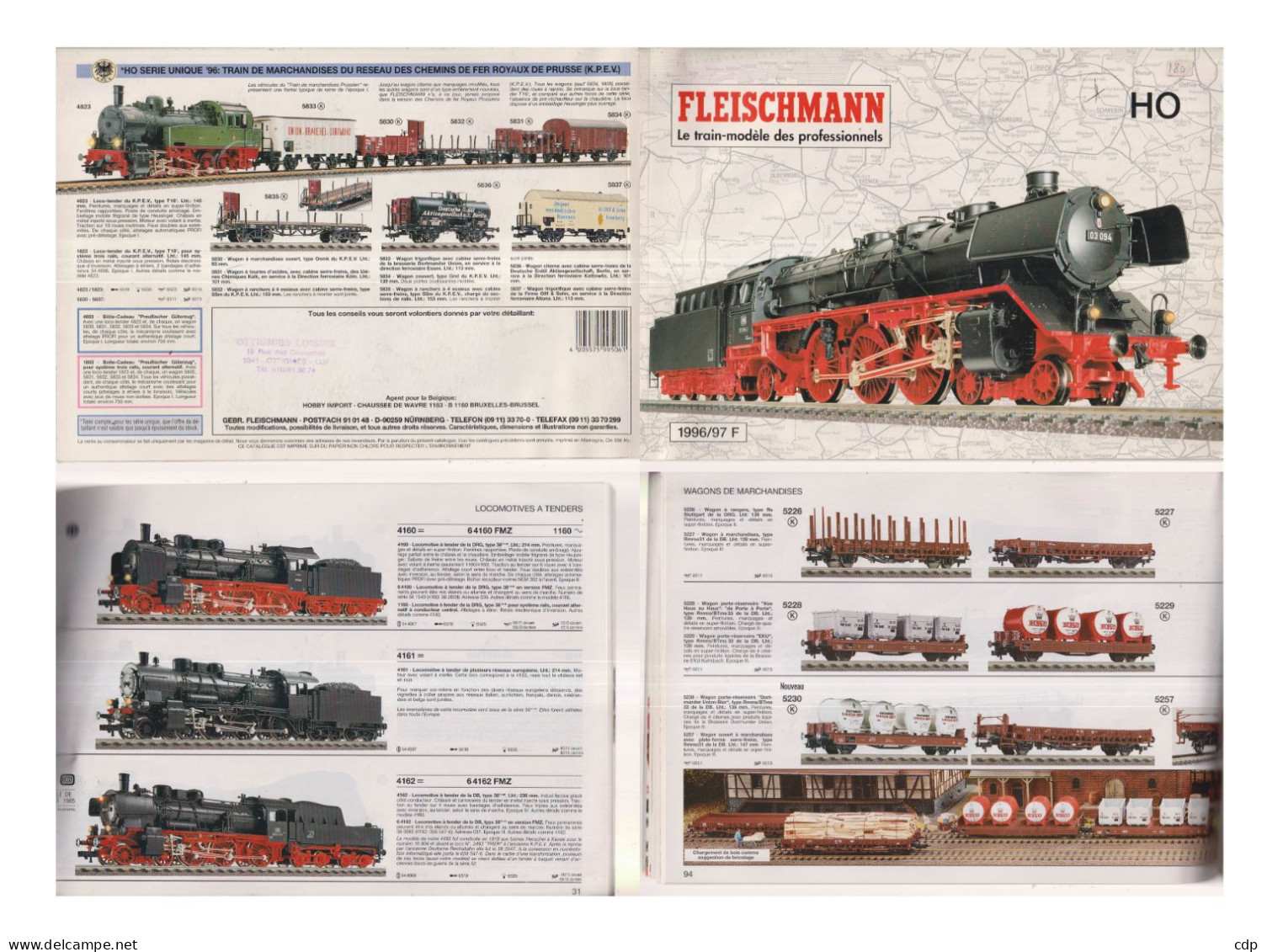 TRAINS  Catalogue Fleischmann  1996 - Modelismo