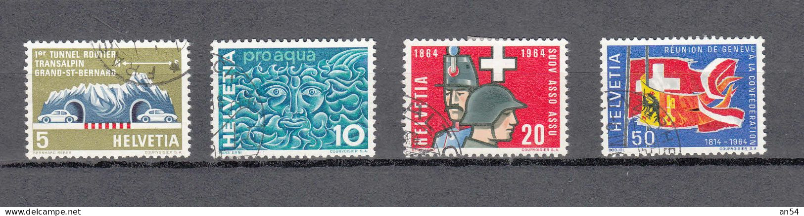 1964  N° 406 à 409    OBLITERES       CATALOGUE SBK - Used Stamps