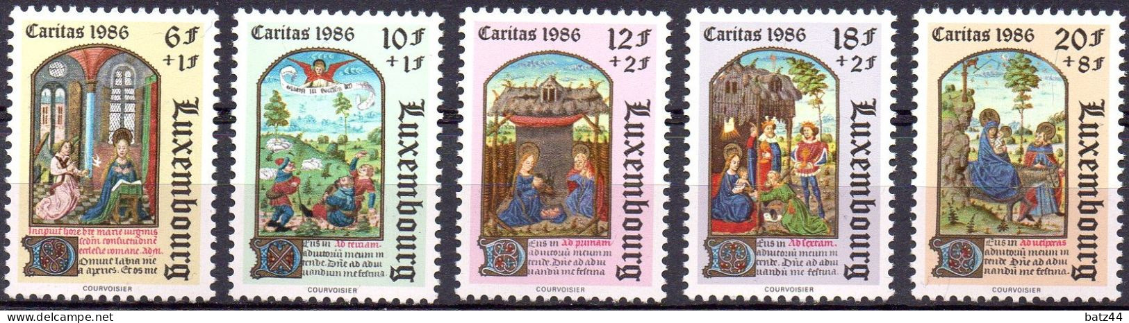 LUXEMBOURG Caritas 1986 N° YT 1113 à 1117 Timbres** Neufs Sans Charnière - Nuovi