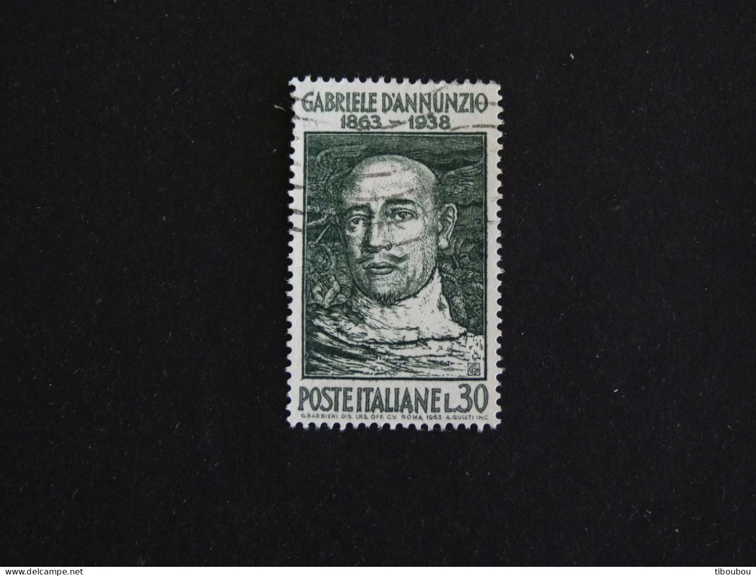 ITALIE ITALIA YT 883 OBLITERE - GABRIELE D'ANNUNZIO POETE - 1961-70: Used