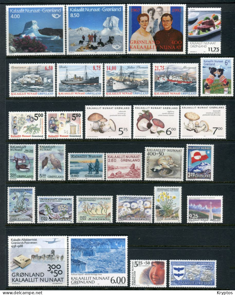 Greenland. 30 Different Stamps. All MINT (NH)** - Colecciones & Series