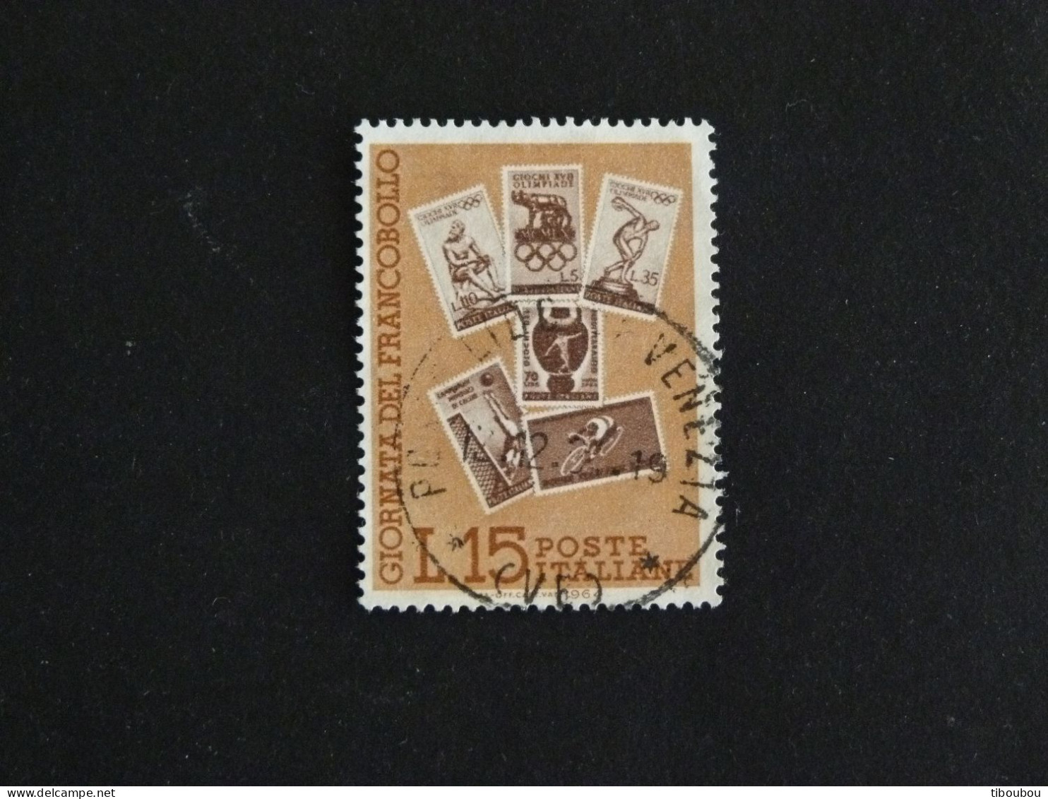 ITALIE ITALIA YT 915 OBLITERE - Journee Du Timbre / Timbre Sur Timbre - 1961-70: Used