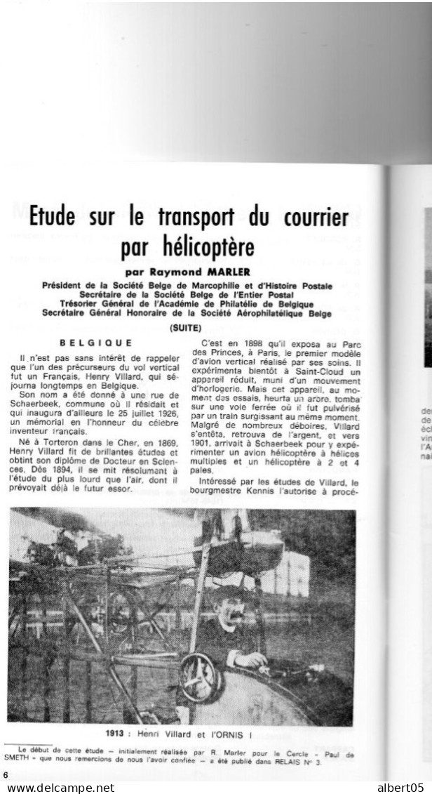 Relais N° 4 Dec 1983 Revue Des Amis Du Musée De  La Poste - Avec Sommaire - .Helicoptères - Publicité ................ - Philately And Postal History